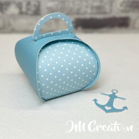 Schachtel bauchig - Stanzschablone